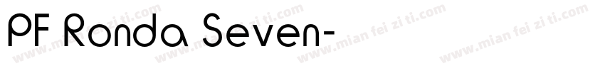 PF Ronda Seven字体转换